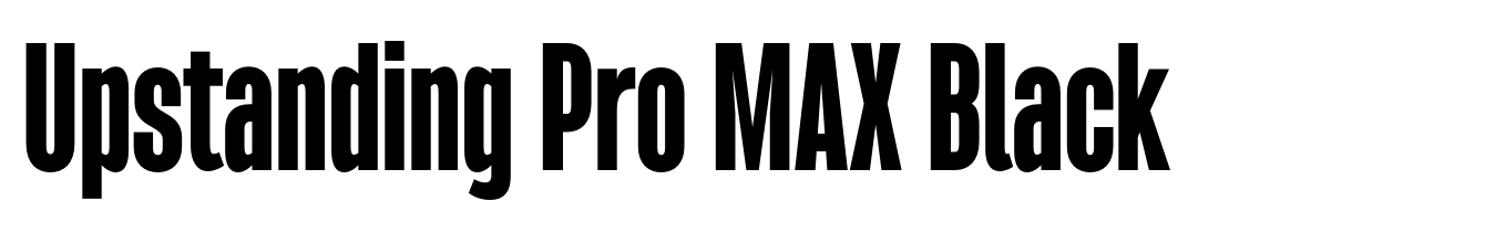 Upstanding Pro MAX Black